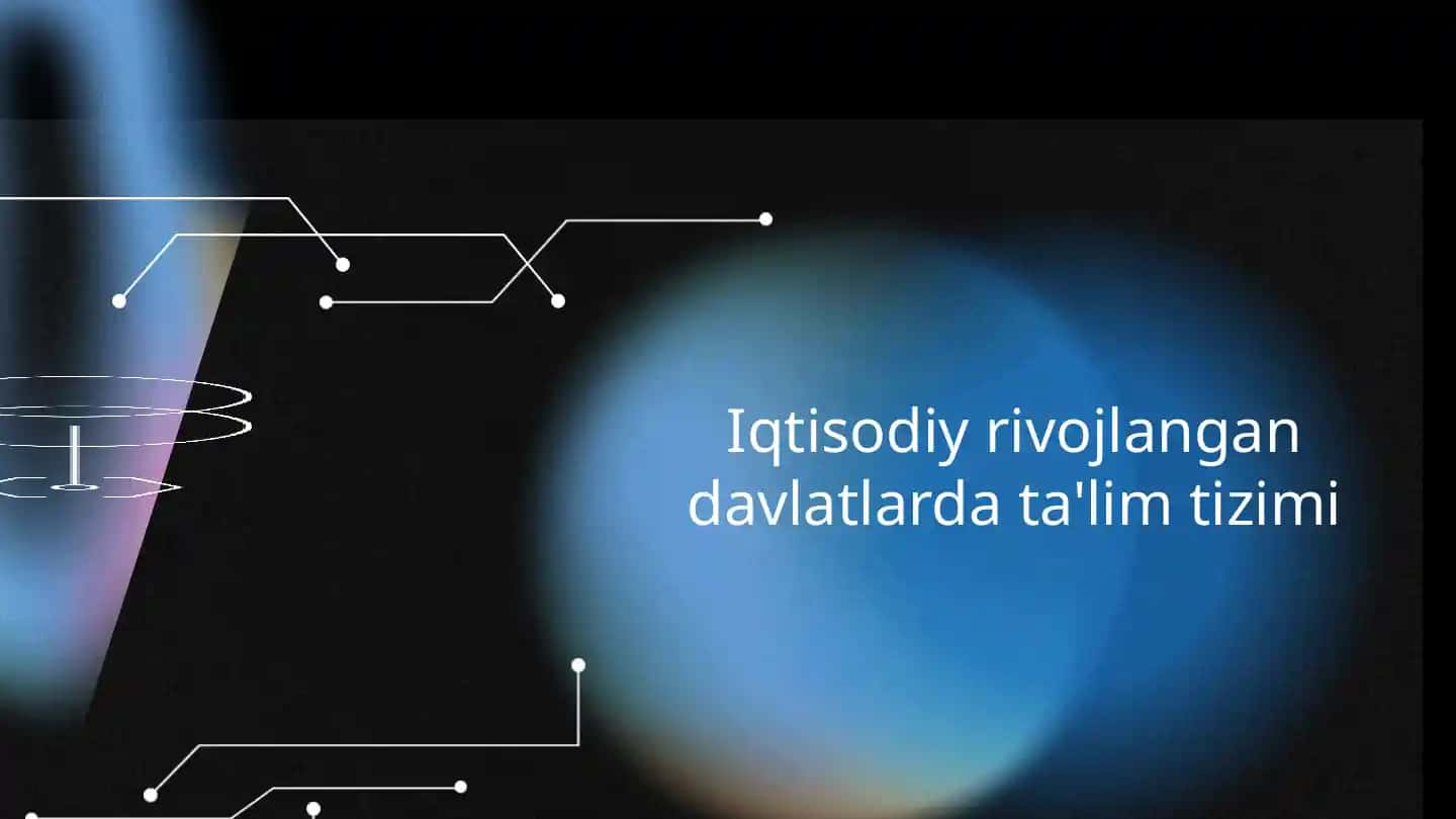 Iqtisodiy rivojlangan davlatlarda ta lim tizimi