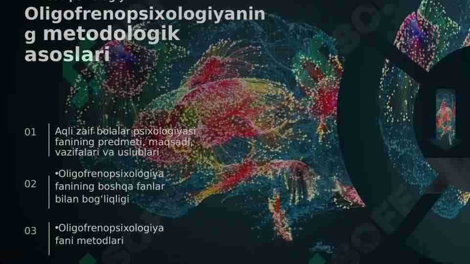 Oligofrenopsixologiyaning metodologik asoslari. Maxsus psixologiya