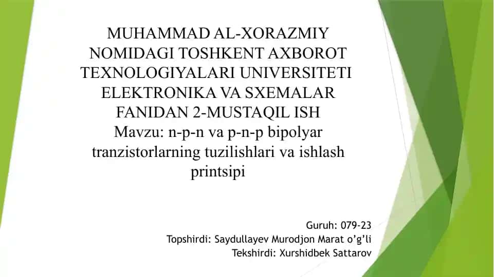 Bipolyar tranzistor