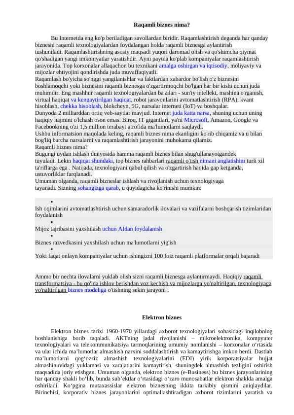 RAQAMLI BIZNES