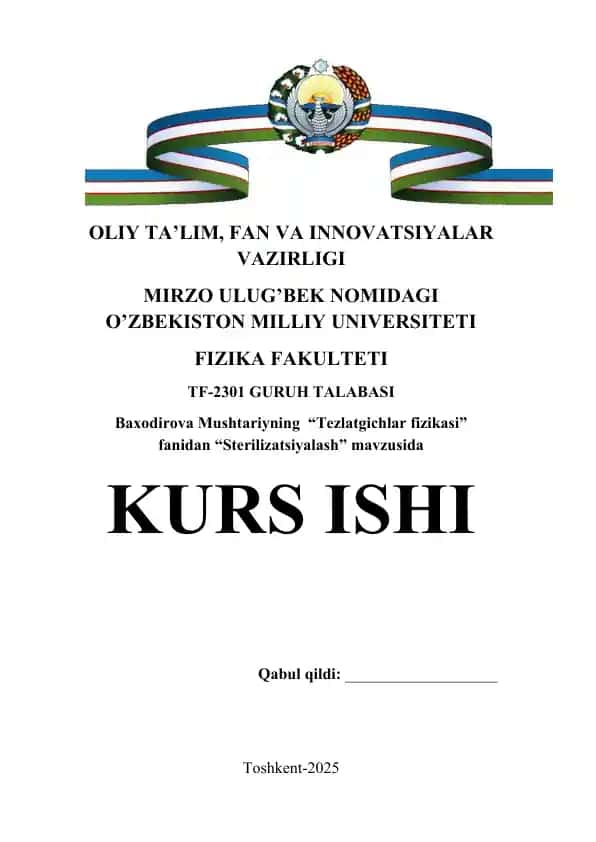 Sterilizatsiyalash