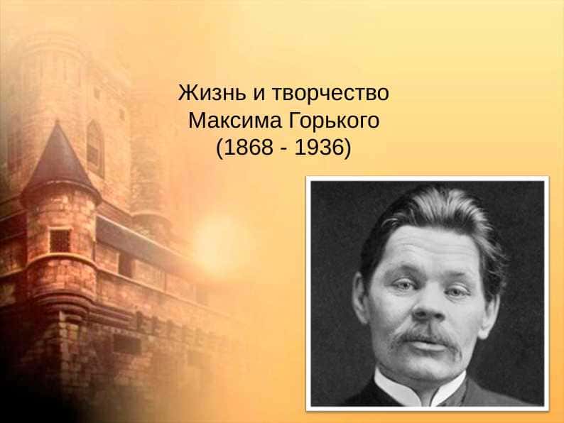 Жизнь и творчество Максима Горького (1868 - 1936)