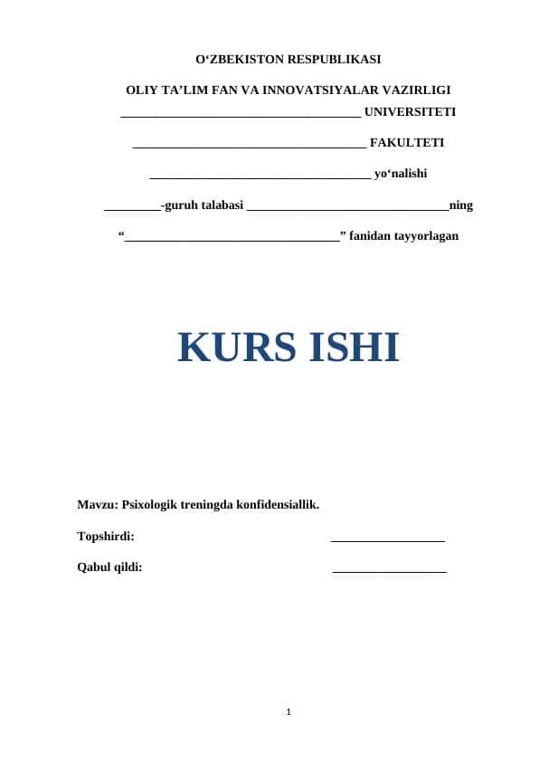 Psixologik treningda konfidensiallik