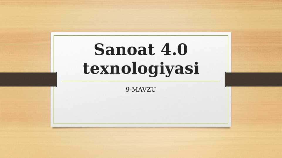 SANOAT 4.0