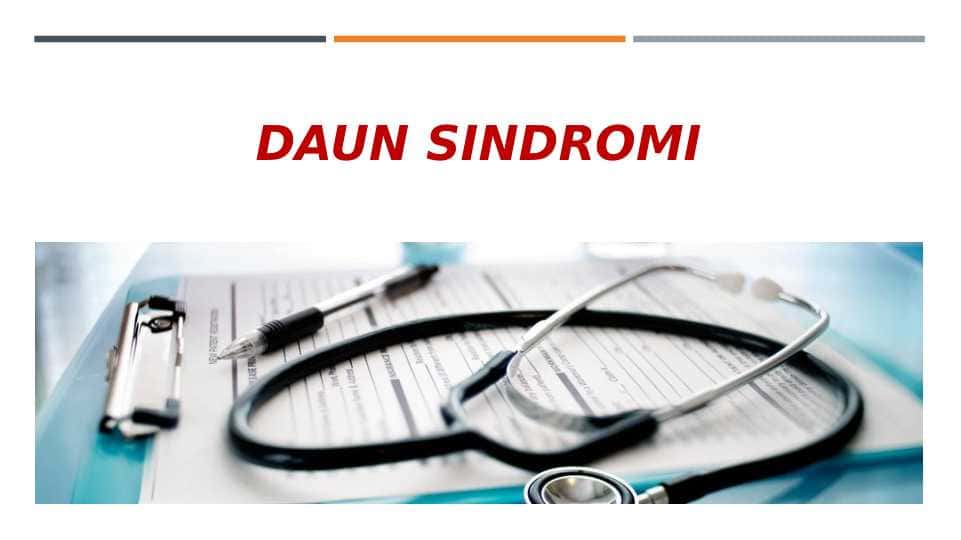 Daun sindromi Daun sindromi Kelib chiqish sabablari Kasallik belgilari