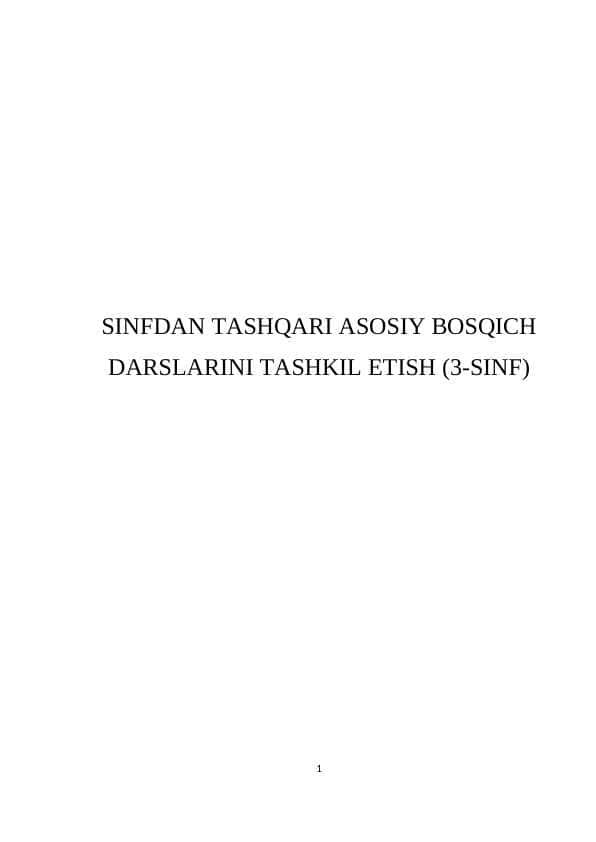 SINFDAN TASHQARI ASOSIY BOSQICH DARSLARINI TASHKIL ETISH 3_SINF