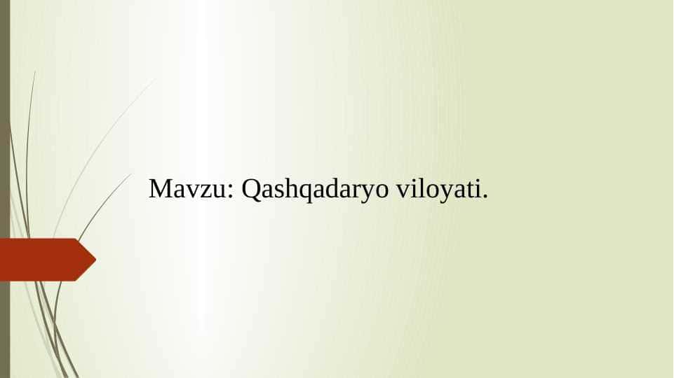 Qashqadaryo viloyati