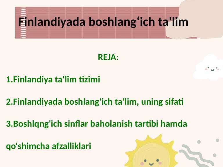 Finlandiyada boshlangʻich talim