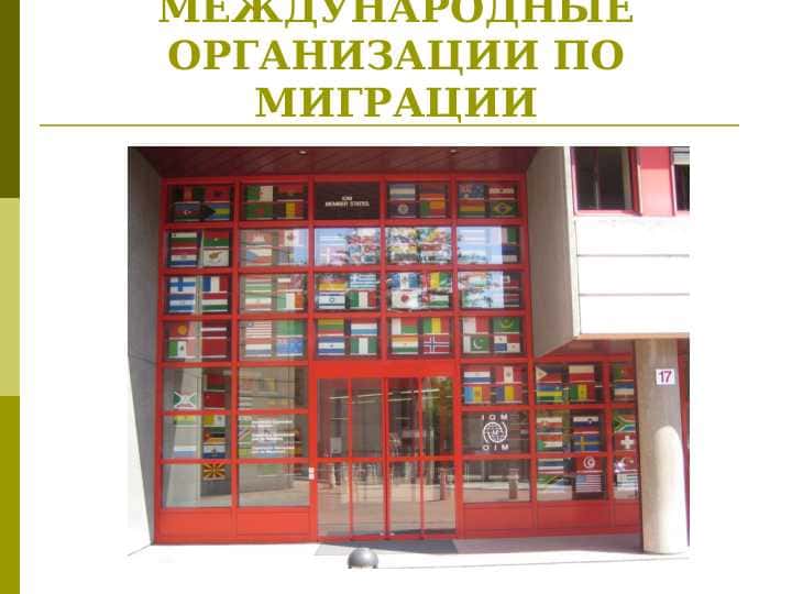 Международные организации по миграции
