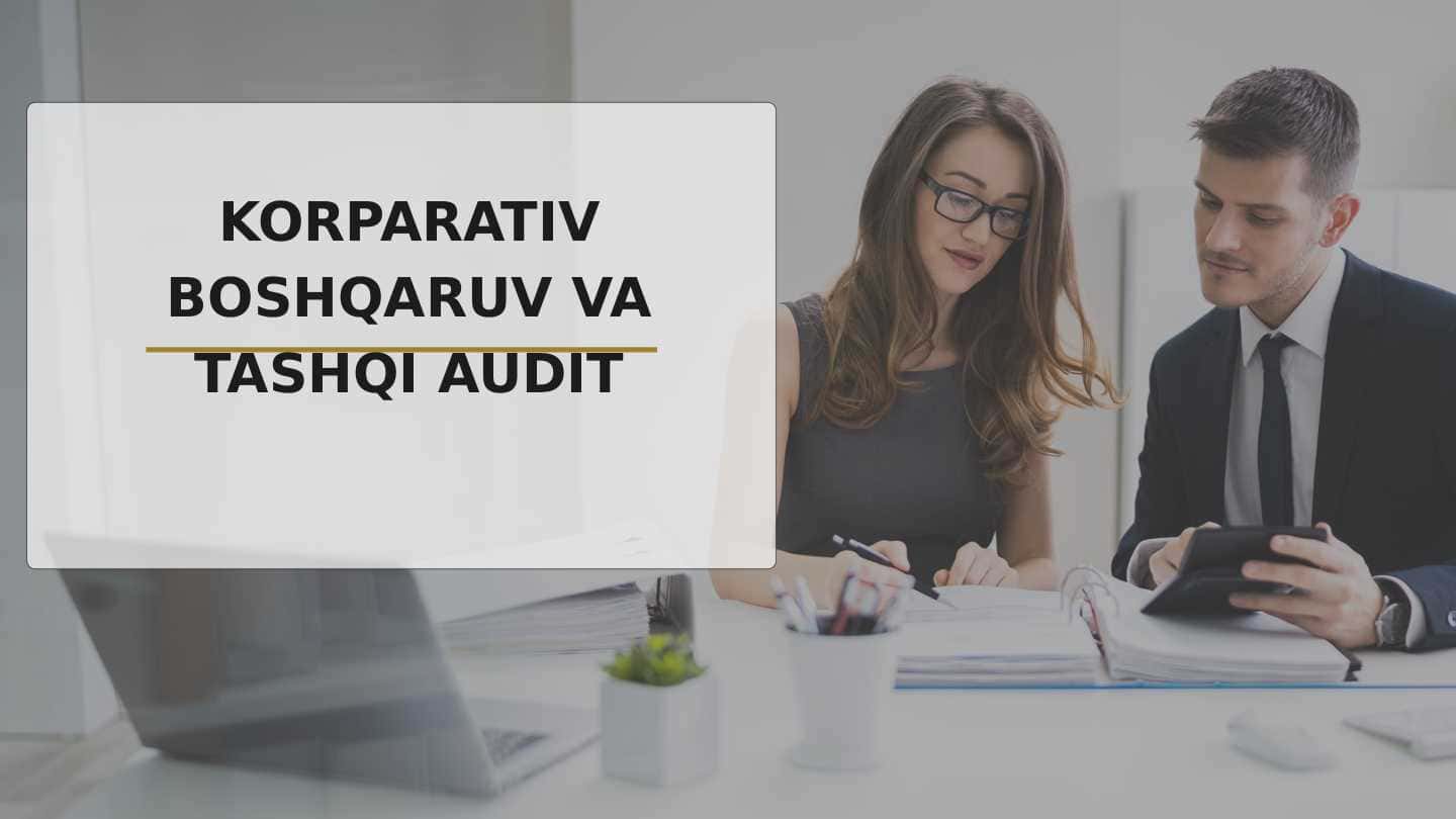 Korporativ boshqaruv va tashqi audit