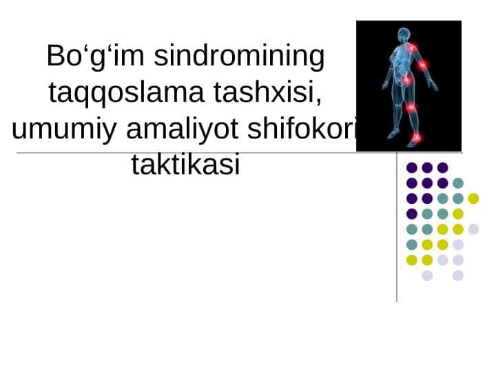 Bo'g'im sindromi