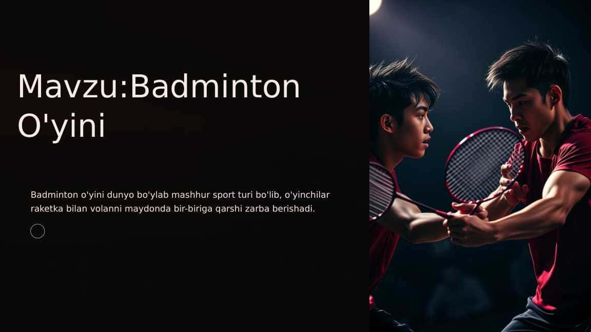 Badminton o'yini