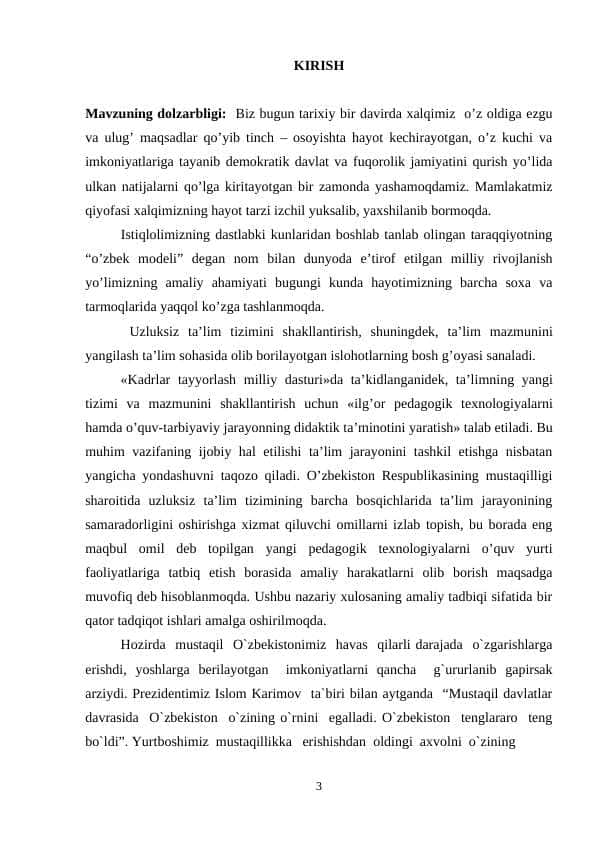 Akademik litseylarda “Quyoshning ichki tuzilishi, uning yadroviy energiya manbai, Quyosh aktivligi va uning Yerga ta’siri” mavzusini o'qitish