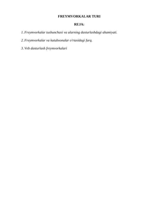 FREYMVORKALAR TURI