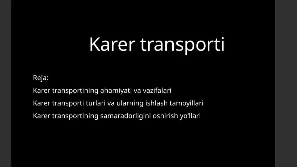 Karertransporti