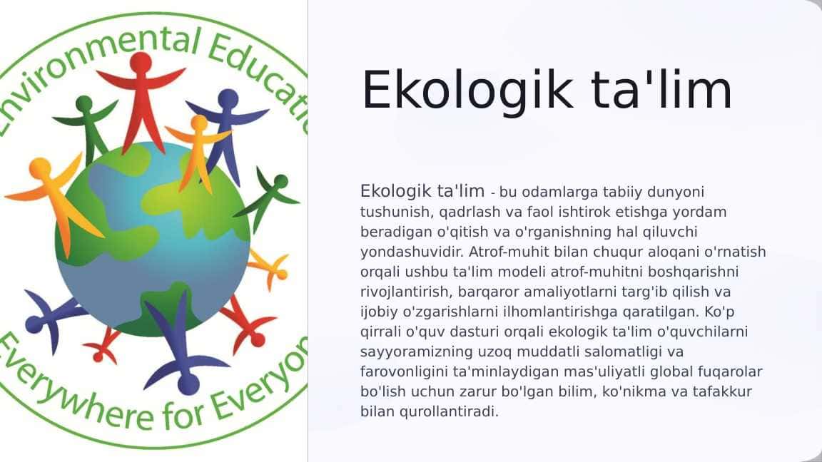 Ekologik ta'lim