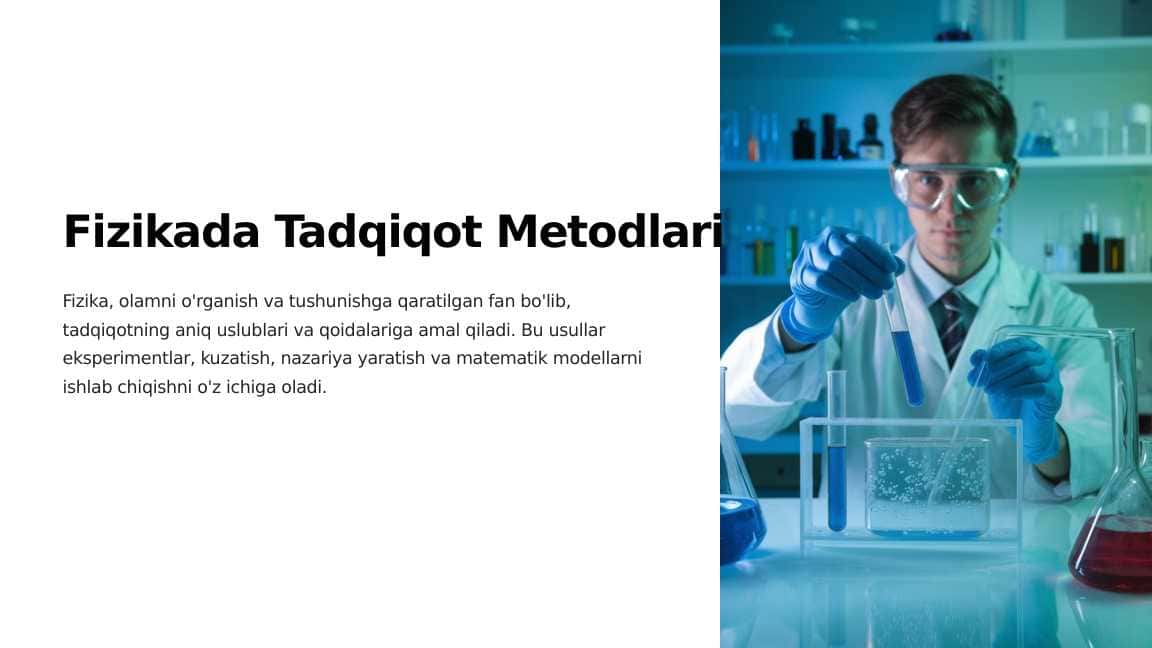 Fizikada Tadqiqot Metodlari