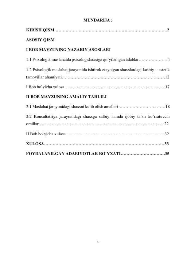 Psixologik maslahatda psixolog shaxsi