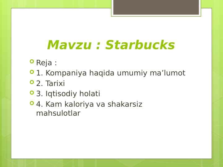 Starbucks kompaniyasi