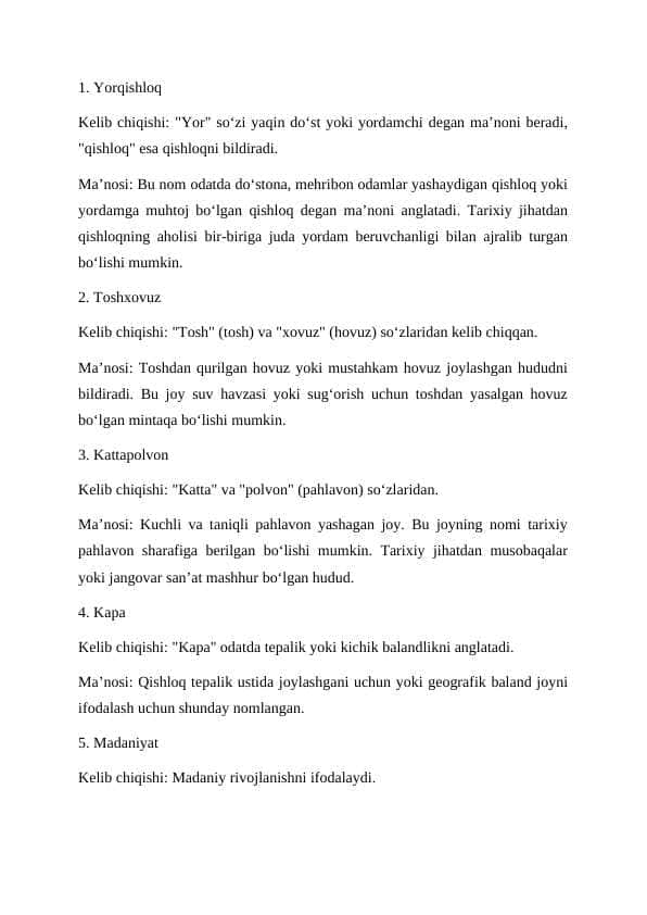 Jalaquduq tumani toponimi