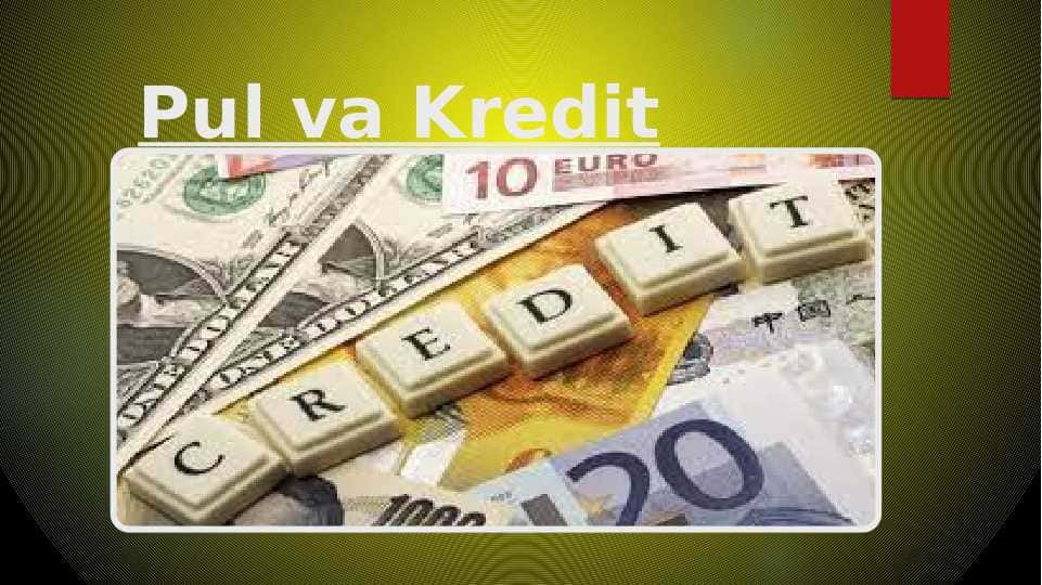 Pul va Kredit