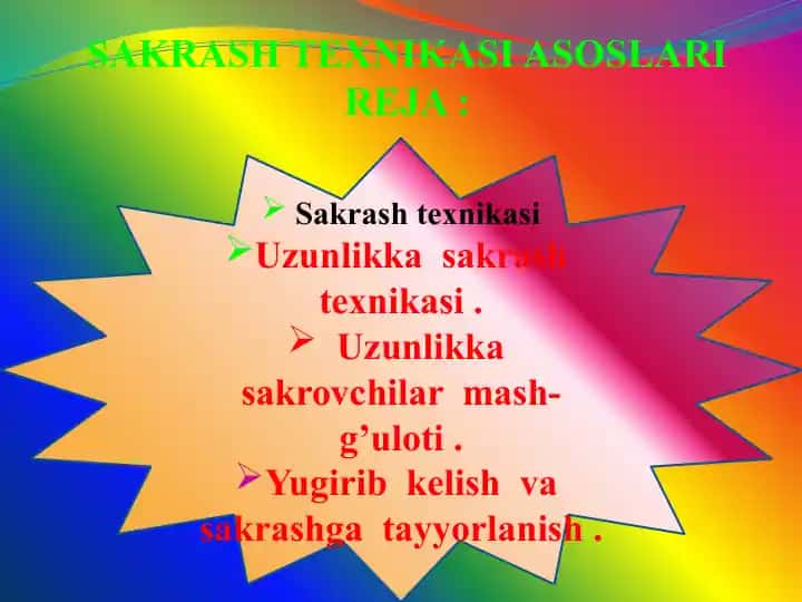 SAKRASH TEXNIKASI ASOSLARI