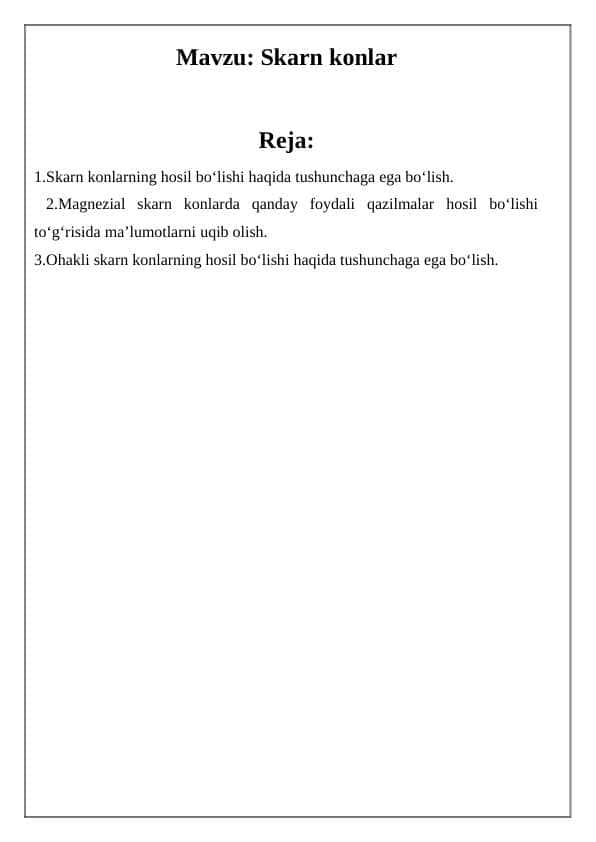 Skarn konlar