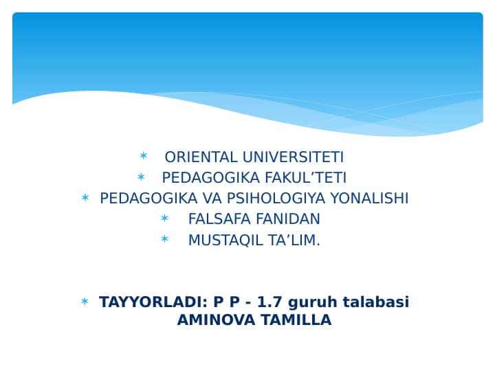 ERKINLIK VA JAVOBGARLIK JIHATLARI SHAXS TANLAMASINING O’LCHAMI SIFATIDA