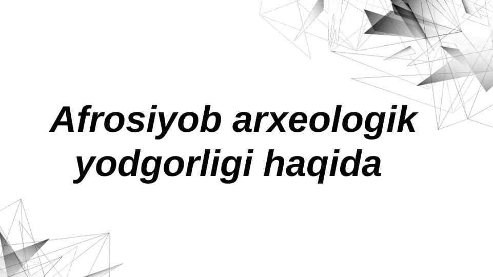 Qadimgi Afrosiyob