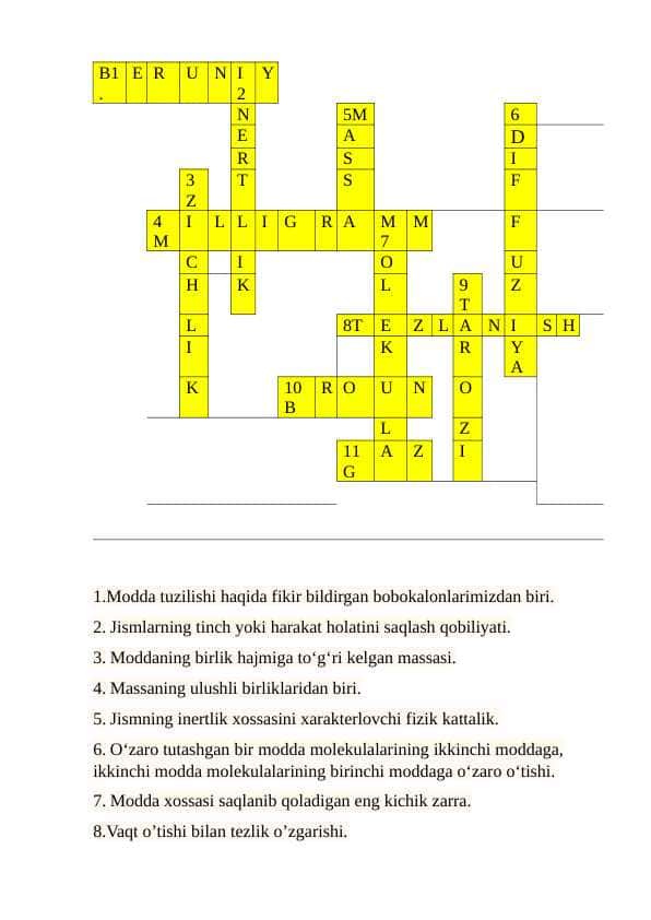 KROSWORD FIZIKA