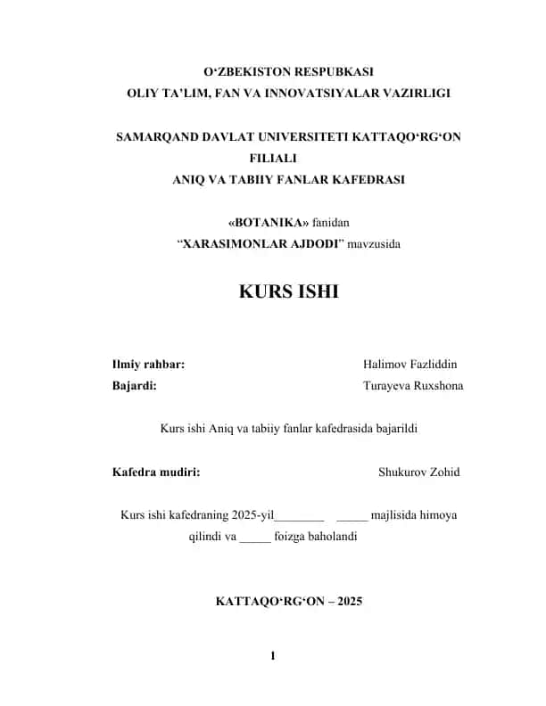 XARASIMONLAR AJDODI