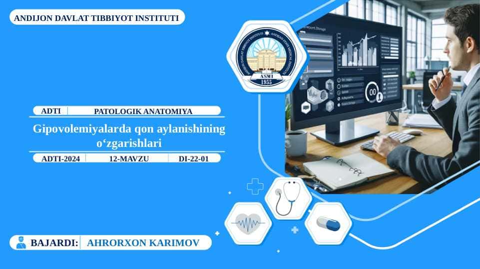 Gipovolemiyalarda qon aylanishining o‘zgarishlari