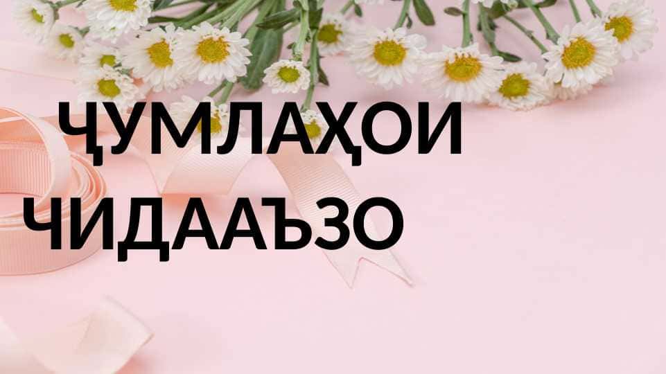 Ҷумлаҳои чидааъзо