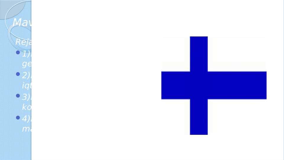 Finlandiya davlati iqtisodiyoti pptx