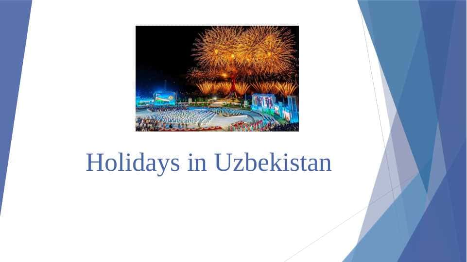Holidays in Uzbekistan
