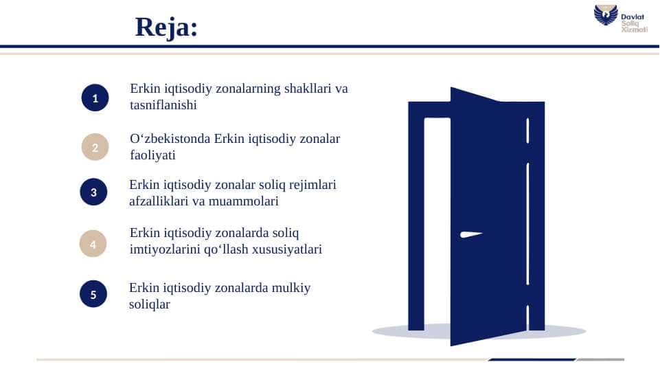 Erkin iqtisodiy zonalarning shakllari va tasniflanishi