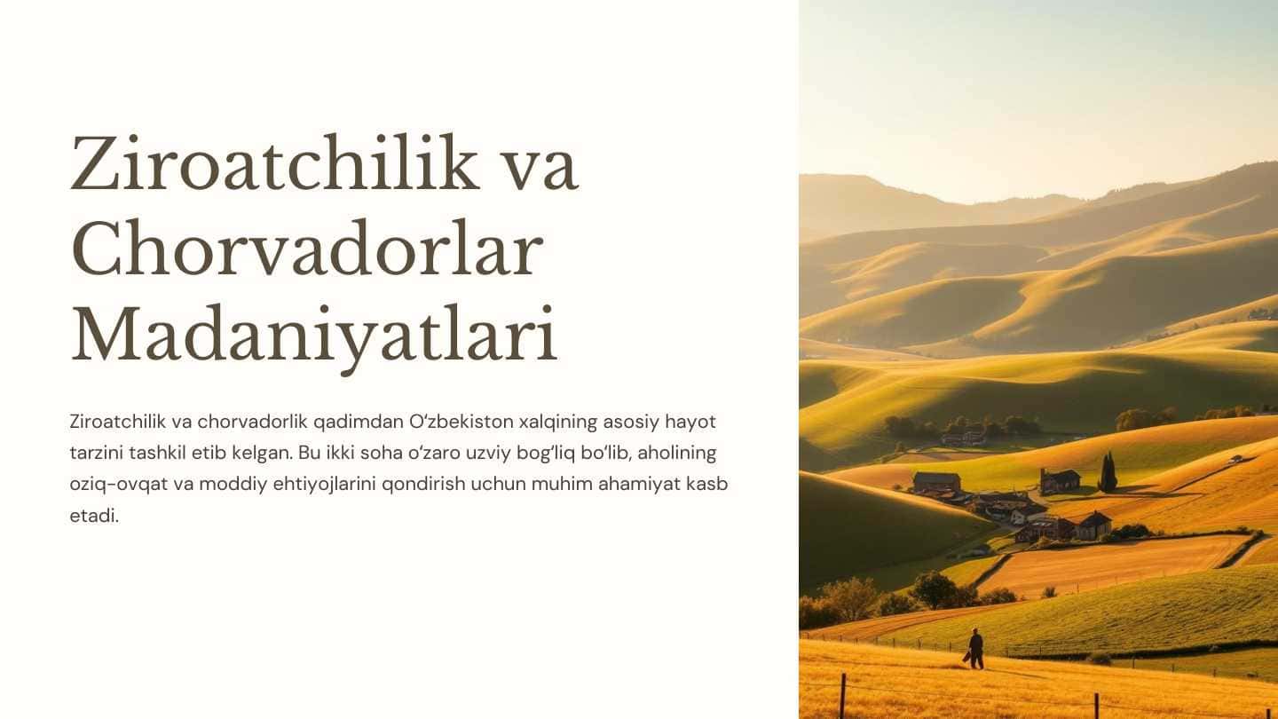 Ziroatchilik va chorvadorlik davlatlari