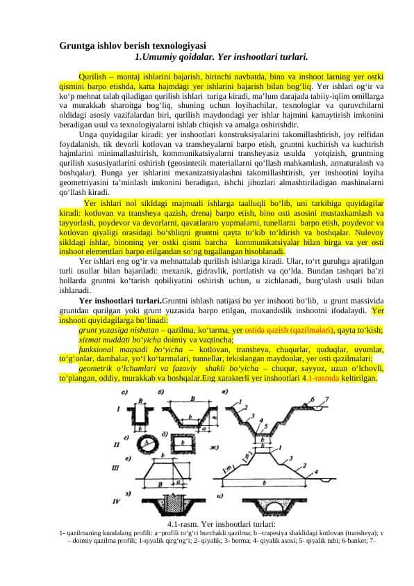 Gruntga ishlov berish texnologiyasi