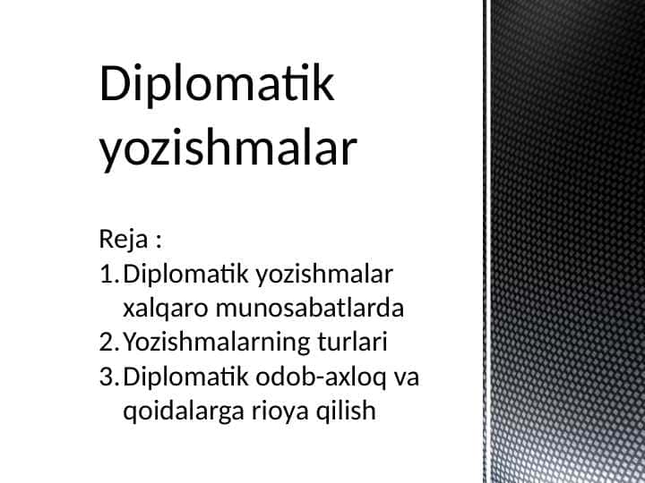 Diplomatik yozishmalar