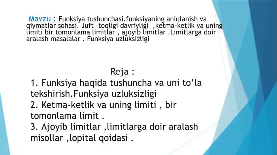 Funksiyatushunchasi