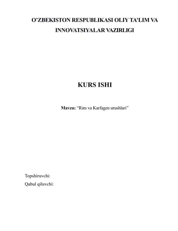 Rim va Karfagen urushlari
