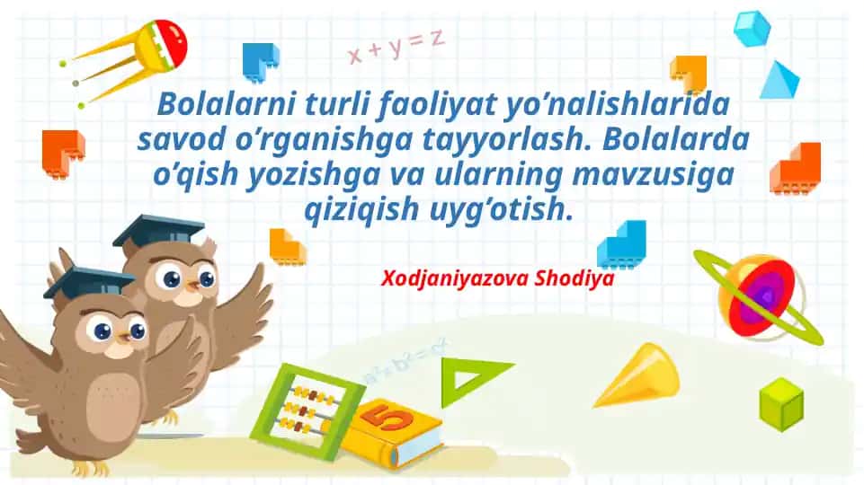 Savodga o'rgatishga tayyorlash