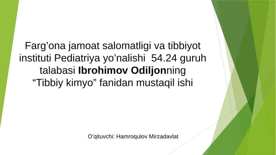 Biogen elementlar konsentratsiyasi o’zgarishi bilan bog’liq bo’lgan endemik va kasb kasalliklari.