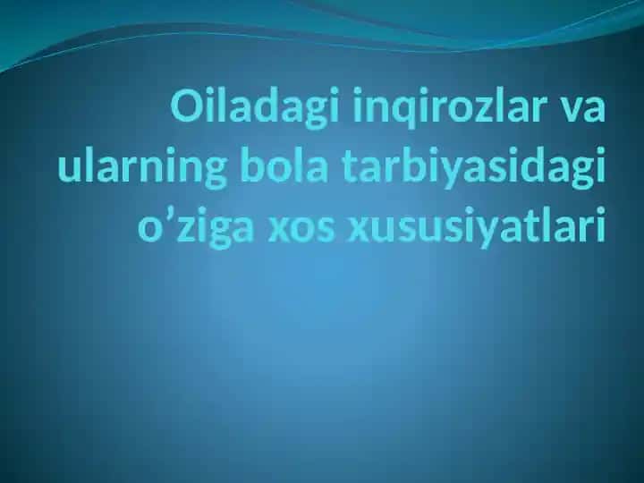 psixologiya oilaviy inqirozlar