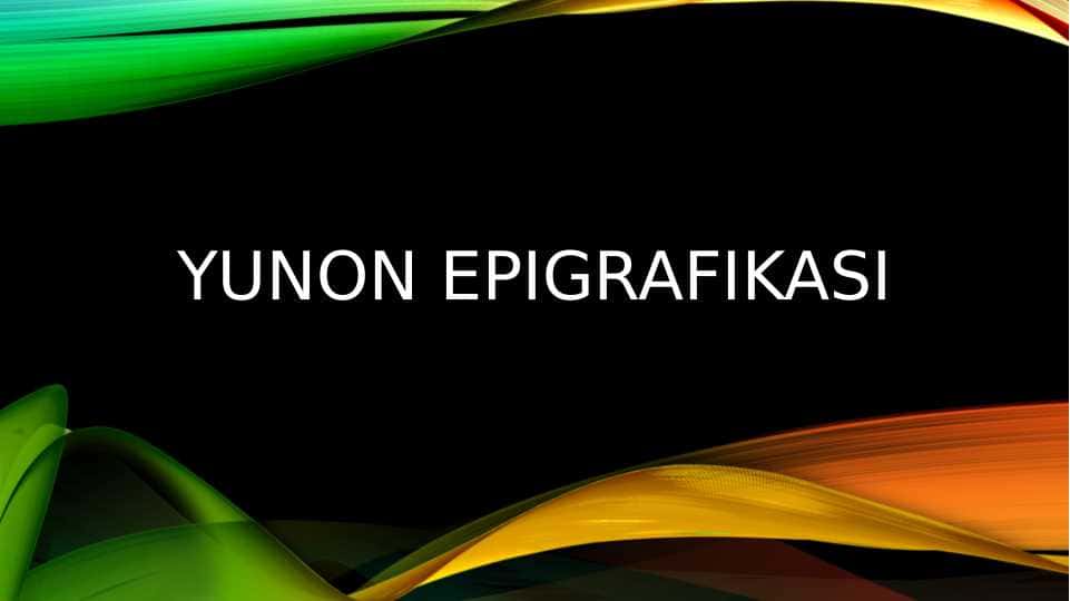 Yunon epigrafikasi