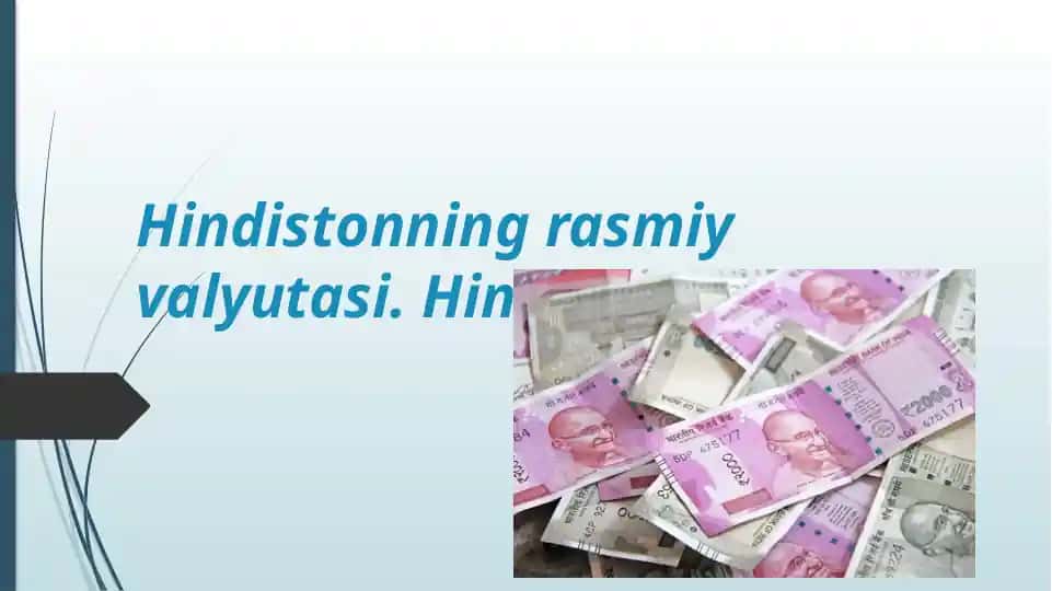 Hindistonning rasmiy valyutasi