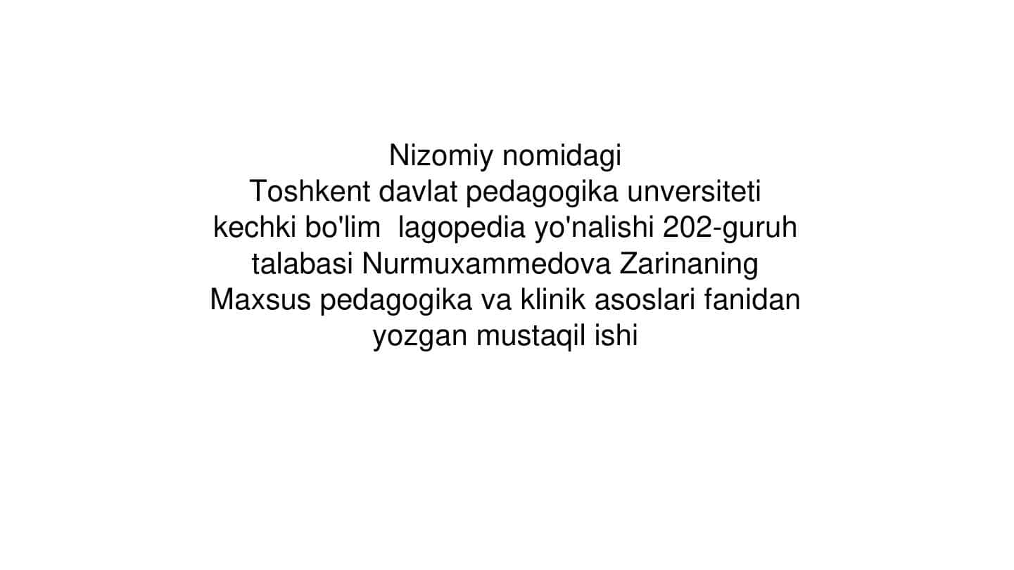 Turli patologiyalarda ruhiy buzulishlar