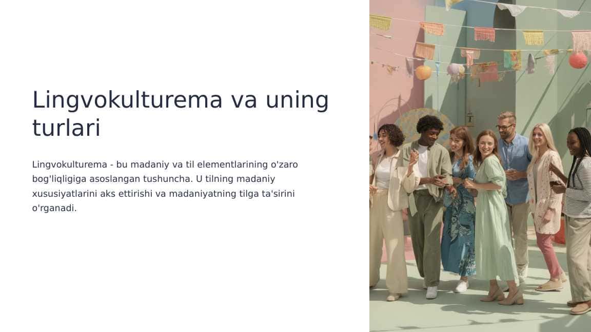 Lingvokulturema va uning turlari