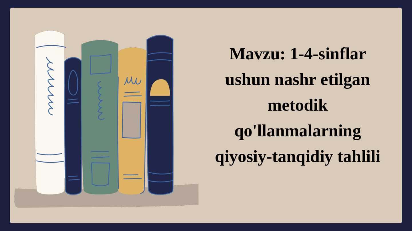 1-4 sinflar uchun nashr etilgan metodik qo'llanmalar