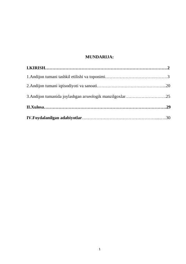 Andijon tumanida joylashgan arxeologik manzilgoxlarda olib borilayotgan ishlar